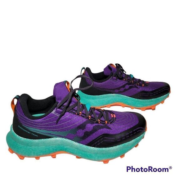 Saucony Endorphin Trail Running Shoes Women Sz 12 PWRTRAC S10647-20 Concord NEW - Picture 2 of 12